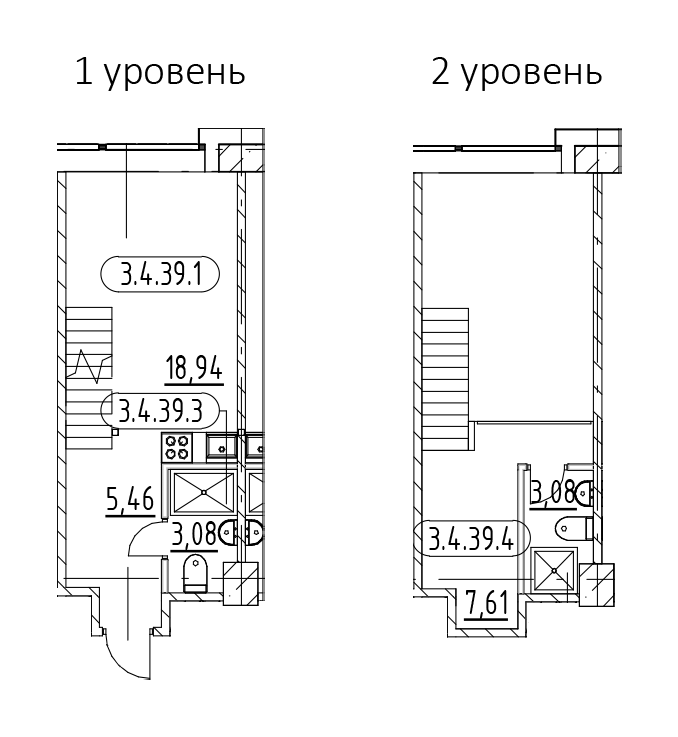 1-комнатная квартира 38.17 м², 3/3 эт., ЖК «AVANT»