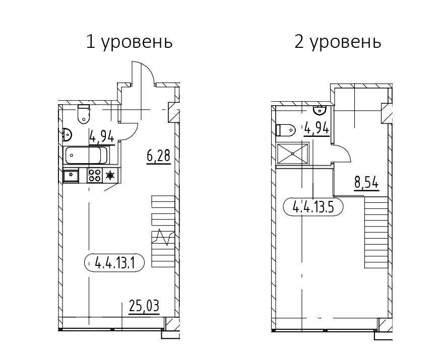1-комнатная квартира 49.73 м², 4/3 эт., ЖК «AVANT»
