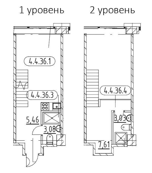 1-комнатная квартира 38.3 м², 4/3 эт., ЖК «AVANT»